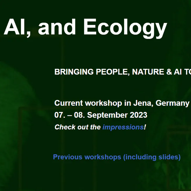 Workshop Camera traps, AI, and Ecology