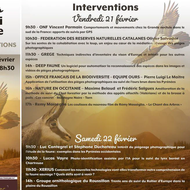 Premières Rencontres "Observation et Suivi de la Faune Sauvage"