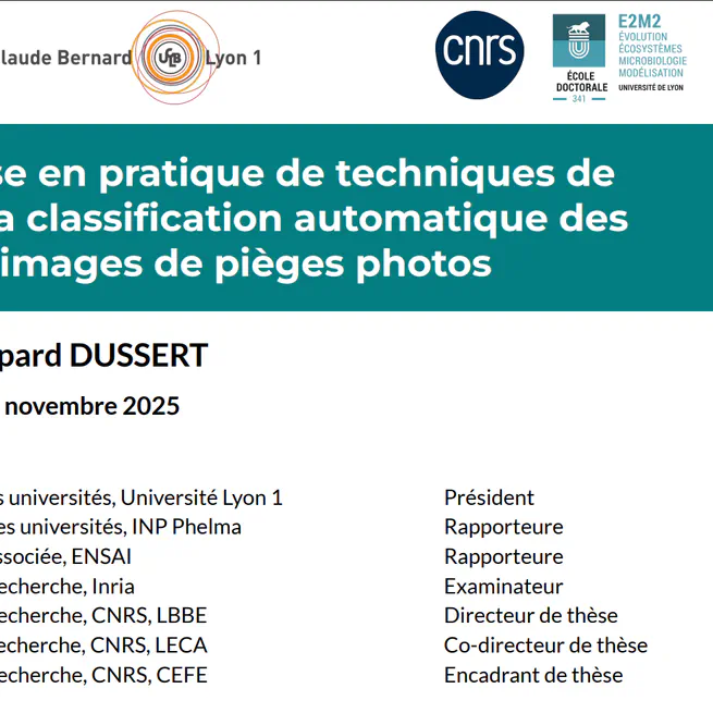 Soutenance de thèse