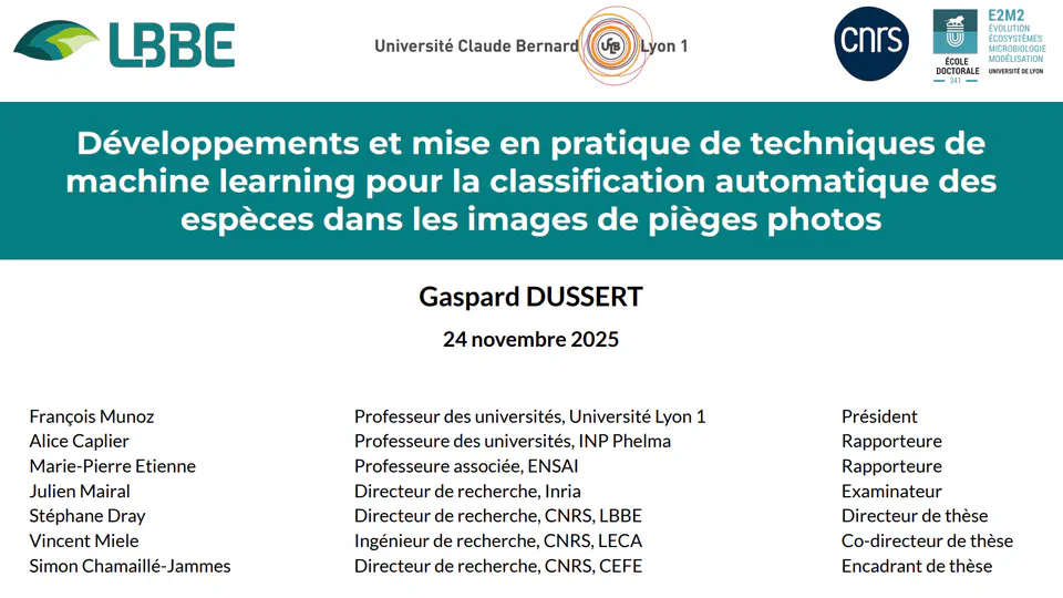 Soutenance de thèse